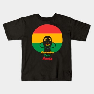 Black History Month Remember Your Roots Kids T-Shirt